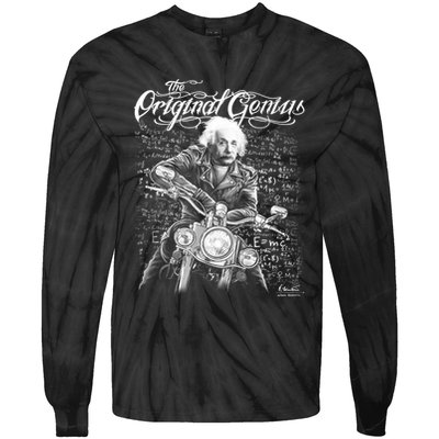 Original Genius Albert Einstein Biker Tie-Dye Long Sleeve Shirt