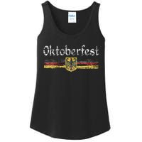 Oktoberfest German Beer Vintage German Flag Ladies Essential Tank