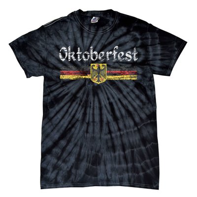 Oktoberfest German Beer Vintage German Flag Tie-Dye T-Shirt