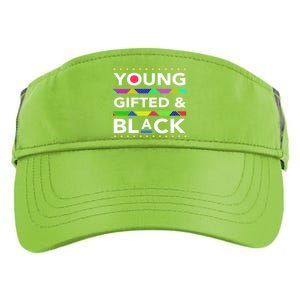 Oung Gifted Black Black Girl Magic And Black History Month Adult Drive Performance Visor