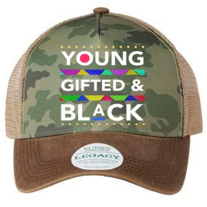 Oung Gifted Black Black Girl Magic And Black History Month Legacy Tie Dye Trucker Hat