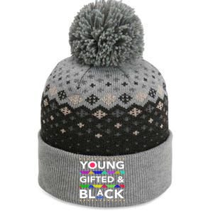 Oung Gifted Black Black Girl Magic And Black History Month The Baniff Cuffed Pom Beanie