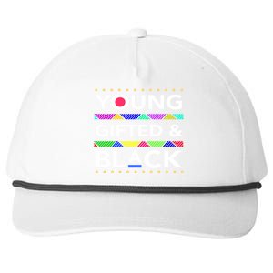 Oung Gifted Black Black Girl Magic And Black History Month Snapback Five-Panel Rope Hat