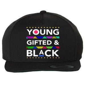 Oung Gifted Black Black Girl Magic And Black History Month Wool Snapback Cap