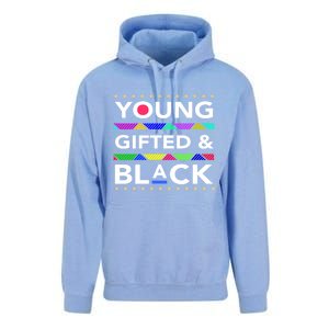 Oung Gifted Black Black Girl Magic And Black History Month Unisex Surf Hoodie