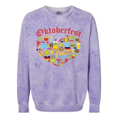 Oktoberfest German Bavarian Women Beer Fest Colorblast Crewneck Sweatshirt