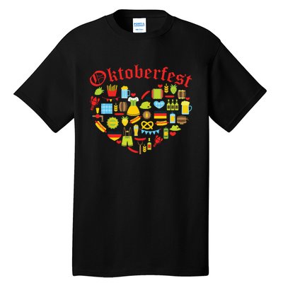 Oktoberfest German Bavarian Women Beer Fest Tall T-Shirt