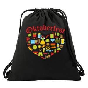 Oktoberfest German Bavarian Women Beer Fest Drawstring Bag