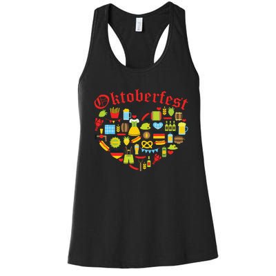 Oktoberfest German Bavarian Women Beer Fest Women's Racerback Tank