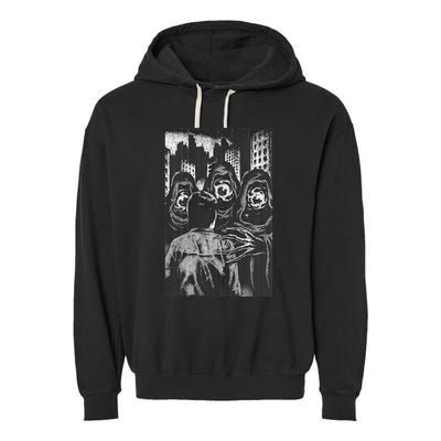 Occult Gothic Black Metal Dark Aesthetic Goth Garment-Dyed Fleece Hoodie