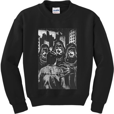 Occult Gothic Black Metal Dark Aesthetic Goth Kids Sweatshirt