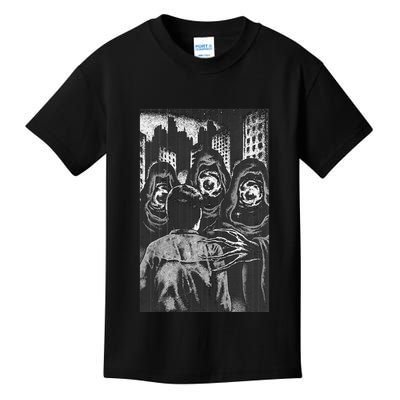 Occult Gothic Black Metal Dark Aesthetic Goth Kids T-Shirt