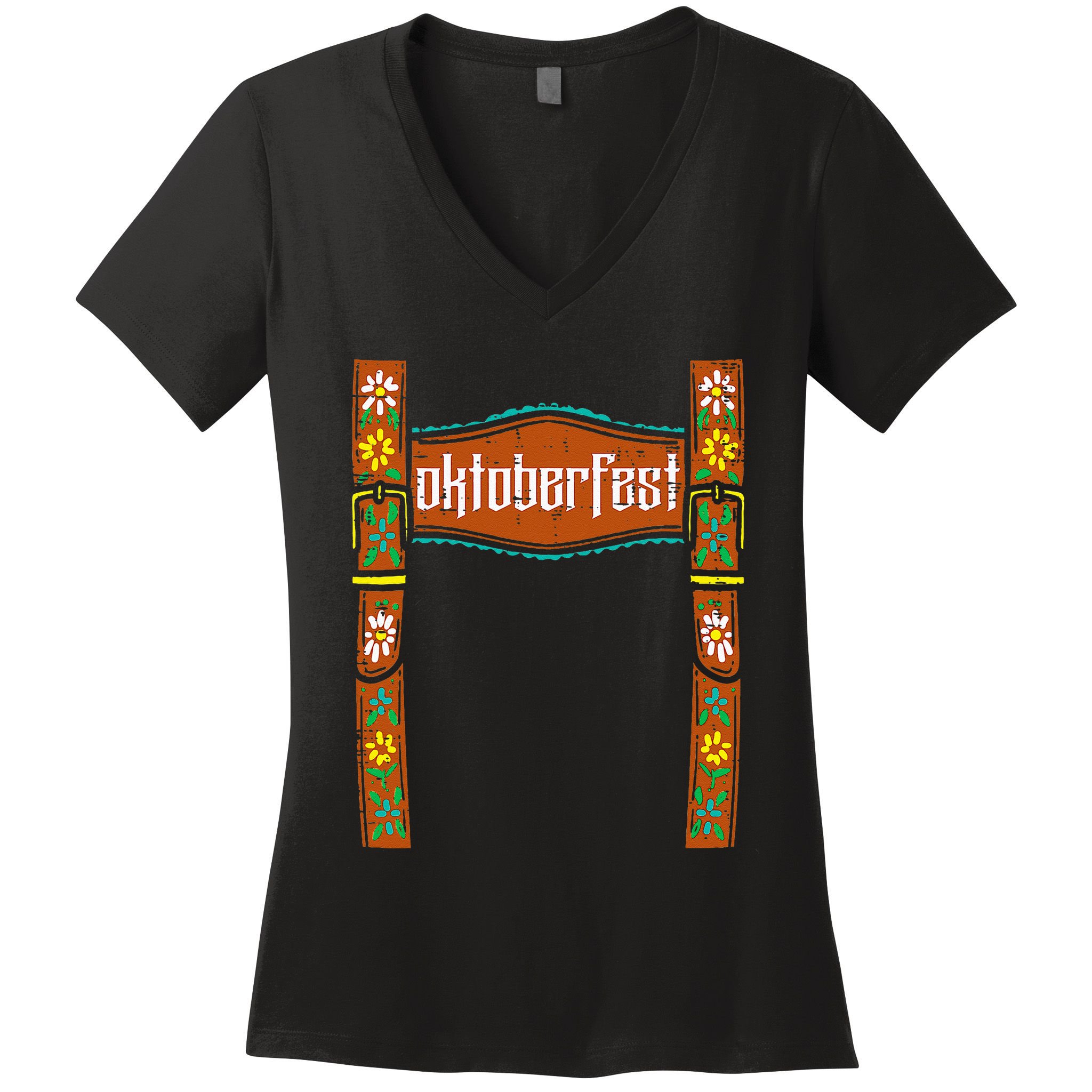 Oktoberfest German Bavarian Women's V-Neck T-Shirt