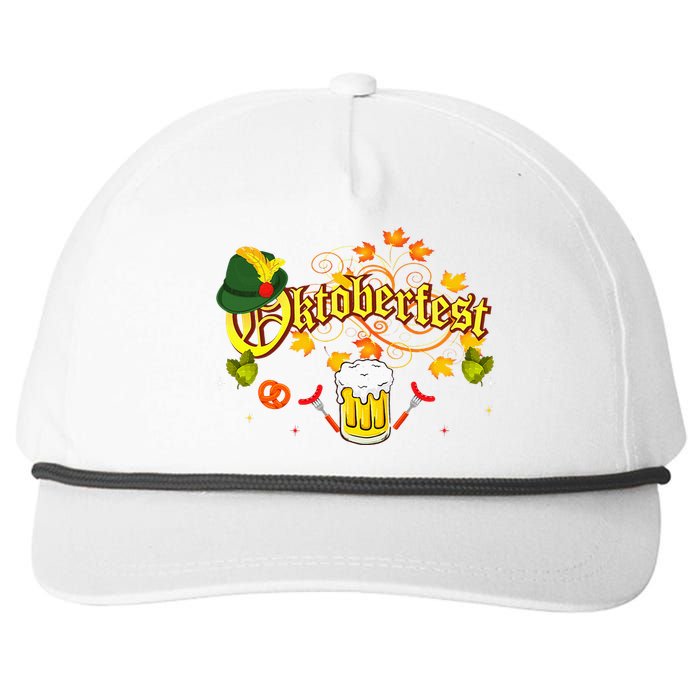 Oktoberfest German Beer Festival October Snapback Five-Panel Rope Hat