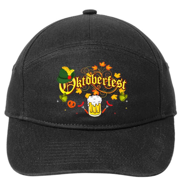 Oktoberfest German Beer Festival October 7-Panel Snapback Hat