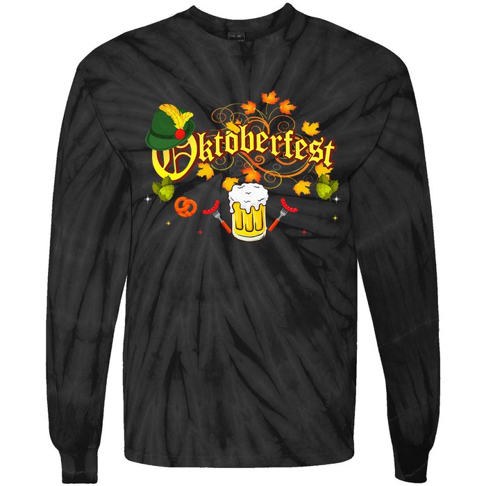 Oktoberfest German Beer Festival October Tie-Dye Long Sleeve Shirt