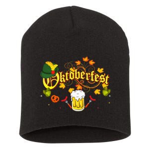 Oktoberfest German Beer Festival October Short Acrylic Beanie