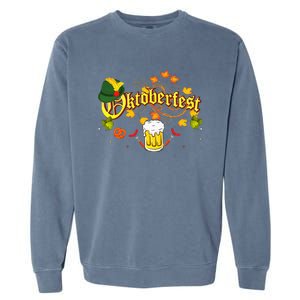 Oktoberfest German Beer Festival October Garment-Dyed Sweatshirt