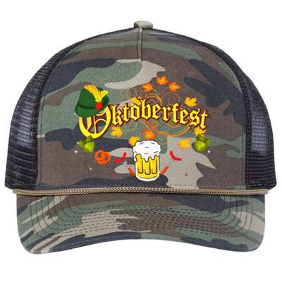 Oktoberfest German Beer Festival October Retro Rope Trucker Hat Cap