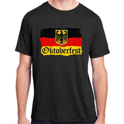 Oktoberfest German Beer Women Vintage German Flag Adult ChromaSoft Performance T-Shirt