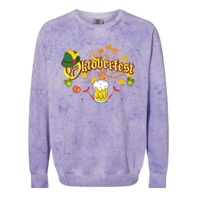 Oktoberfest German Beer Festival October Colorblast Crewneck Sweatshirt