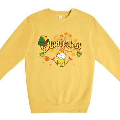 Oktoberfest German Beer Festival October Premium Crewneck Sweatshirt