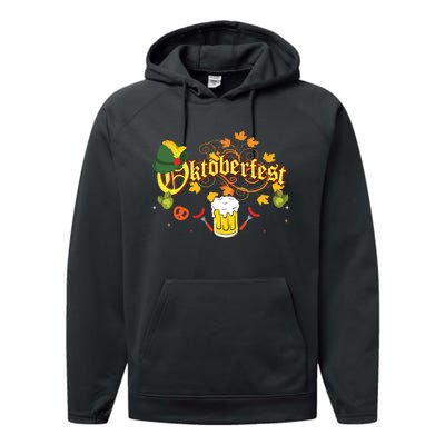 Oktoberfest German Beer Festival October Performance Fleece Hoodie