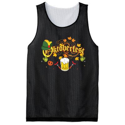 Oktoberfest German Beer Festival October Mesh Reversible Basketball Jersey Tank