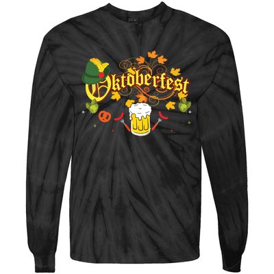 Oktoberfest German Beer Festival October Tie-Dye Long Sleeve Shirt