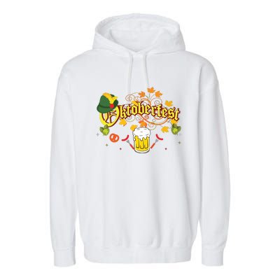 Oktoberfest German Beer Festival October Garment-Dyed Fleece Hoodie