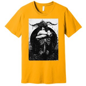 Occult Gothic Black Metal Dark Aesthetic Goth Premium T-Shirt