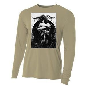 Occult Gothic Black Metal Dark Aesthetic Goth Cooling Performance Long Sleeve Crew