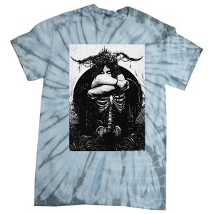 Occult Gothic Black Metal Dark Aesthetic Goth Tie-Dye T-Shirt