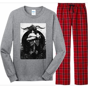 Occult Gothic Black Metal Dark Aesthetic Goth Long Sleeve Pajama Set