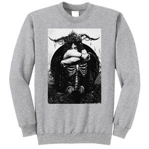 Occult Gothic Black Metal Dark Aesthetic Goth Tall Sweatshirt