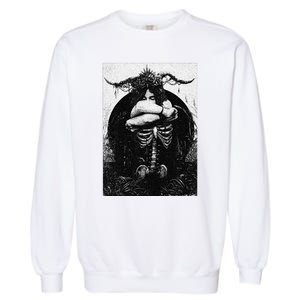 Occult Gothic Black Metal Dark Aesthetic Goth Garment-Dyed Sweatshirt