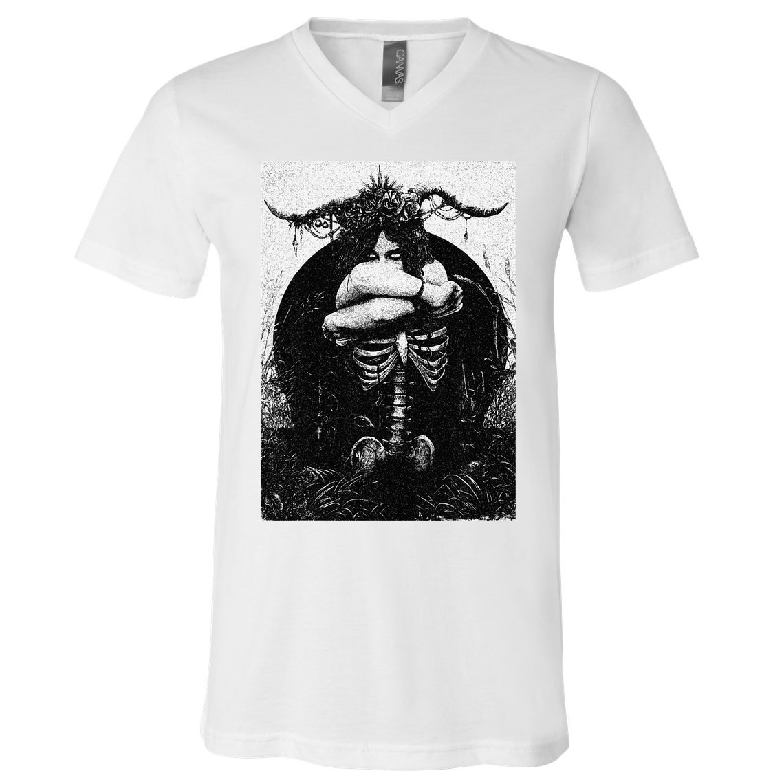 Occult Gothic Black Metal Dark Aesthetic Goth V-Neck T-Shirt
