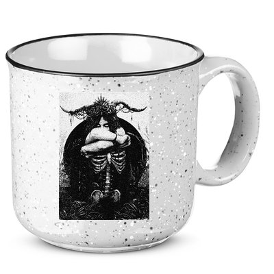 Occult Gothic Black Metal Dark Aesthetic Goth 15oz Campfire Ceramic Mug