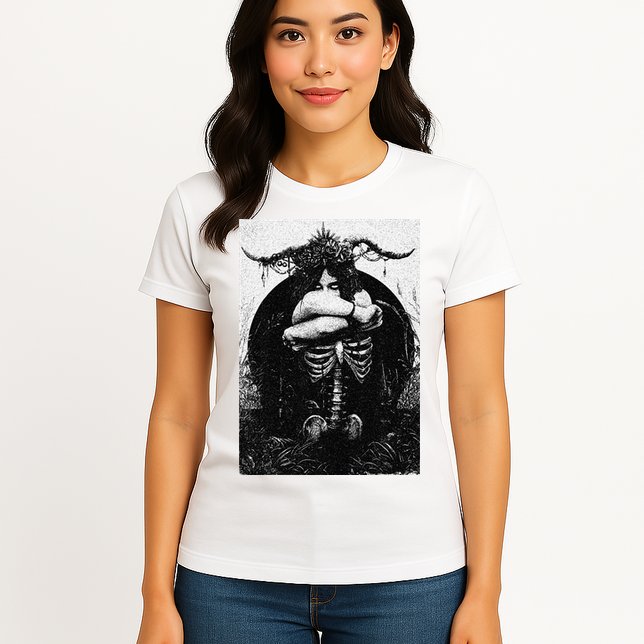 Occult Gothic Black Metal Dark Aesthetic Goth Womens T-Shirt