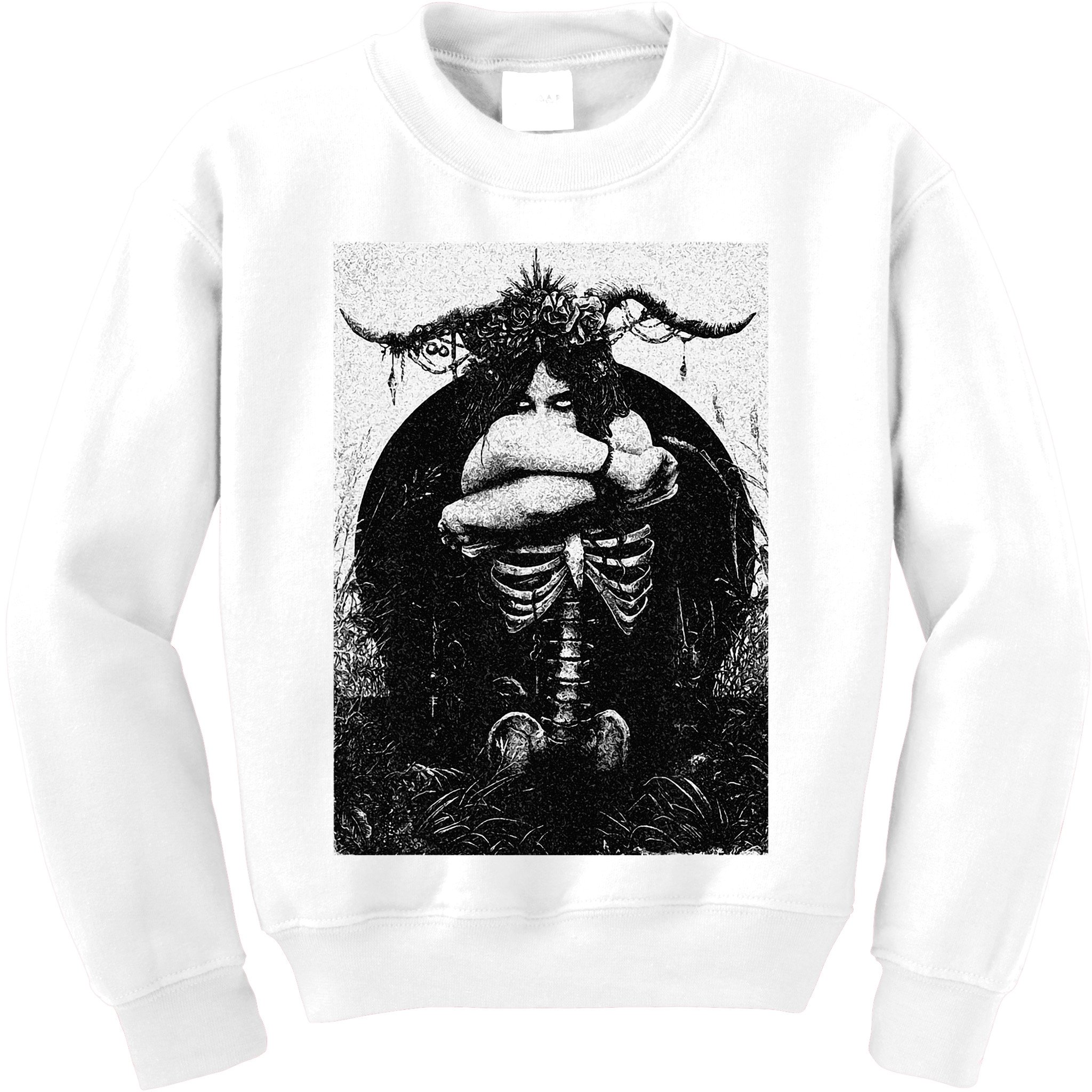Occult Gothic Black Metal Dark Aesthetic Goth Kids Sweatshirt