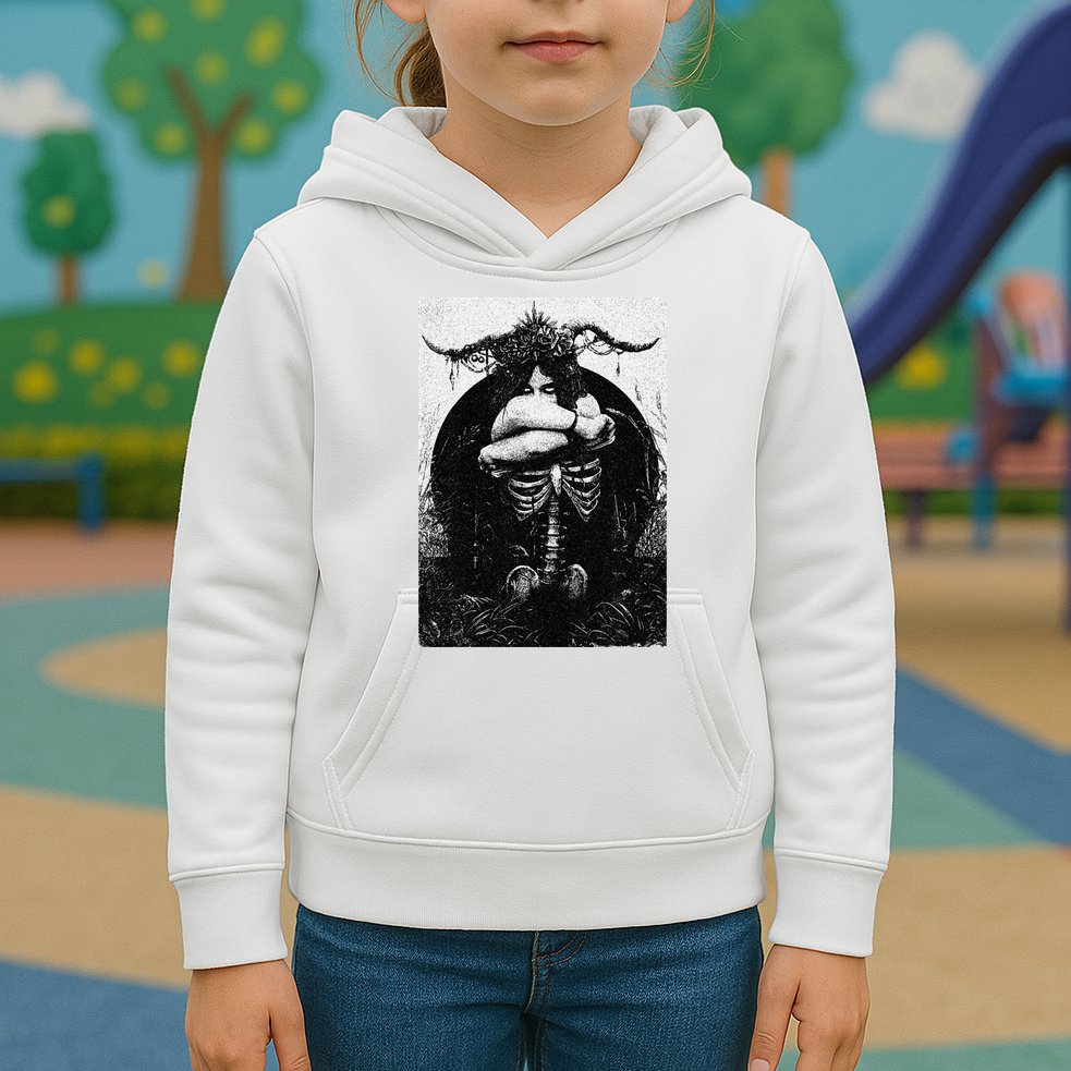 Occult Gothic Black Metal Dark Aesthetic Goth Kids Hoodie