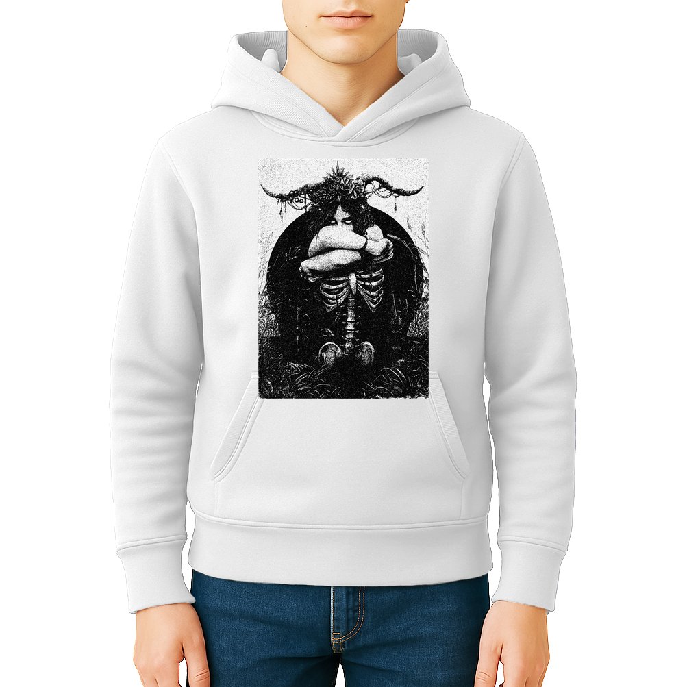 Occult Gothic Black Metal Dark Aesthetic Goth Kids Hoodie