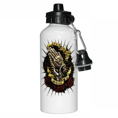 Only God Can Judge Me Pray Swag Cool Aluminum Water Bottle