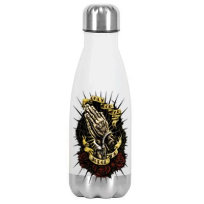 Only God Can Judge Me Pray Swag Cool Stainless Steel Insulated Water Bottle