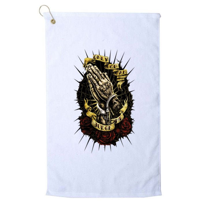 Only God Can Judge Me Pray Swag Cool Platinum Collection Golf Towel