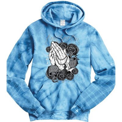 Only God Can Judge Me Chicano Graphic Art Tie Dye Hoodie