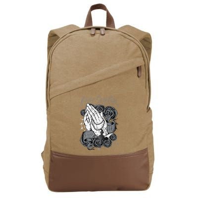 Only God Can Judge Me Chicano Low Rider Graphic Art Cotton Canvas Backpack