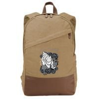 Only God Can Judge Me Chicano Low Rider Graphic Art Cotton Canvas Backpack