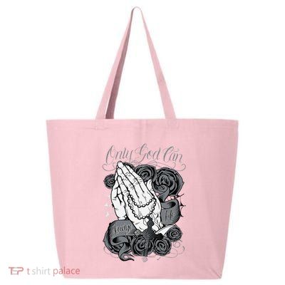 Only God Can Judge Me Chicano Low Rider Graphic Art 25L Jumbo Tote