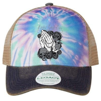 Only God Can Judge Me Chicano Low Rider Graphic Art Legacy Tie Dye Trucker Hat